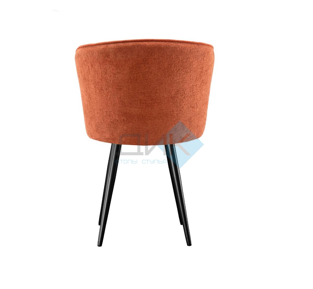 Стул DikLine 348 поворотный P09/L05 терракотовый, ножки черные