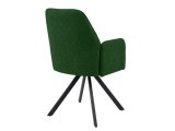 Стул DikLine 293 поворотный BL10 зеленый, ножки черные