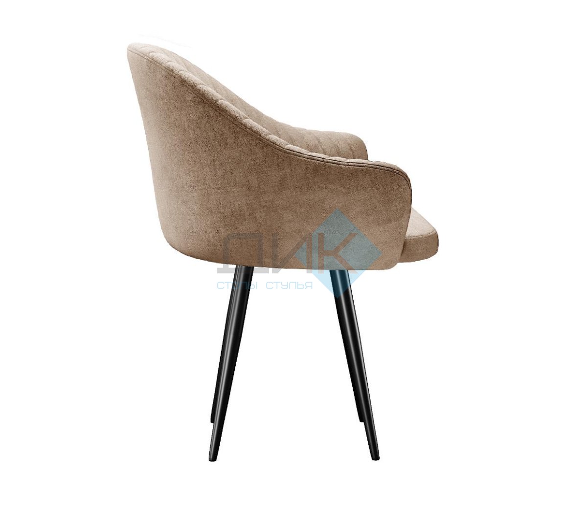 Стул DikLine 439М поворотный, T05 капучино, ножки черные