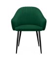 Стул DikLine 440 K13 изумруд, ножки черные