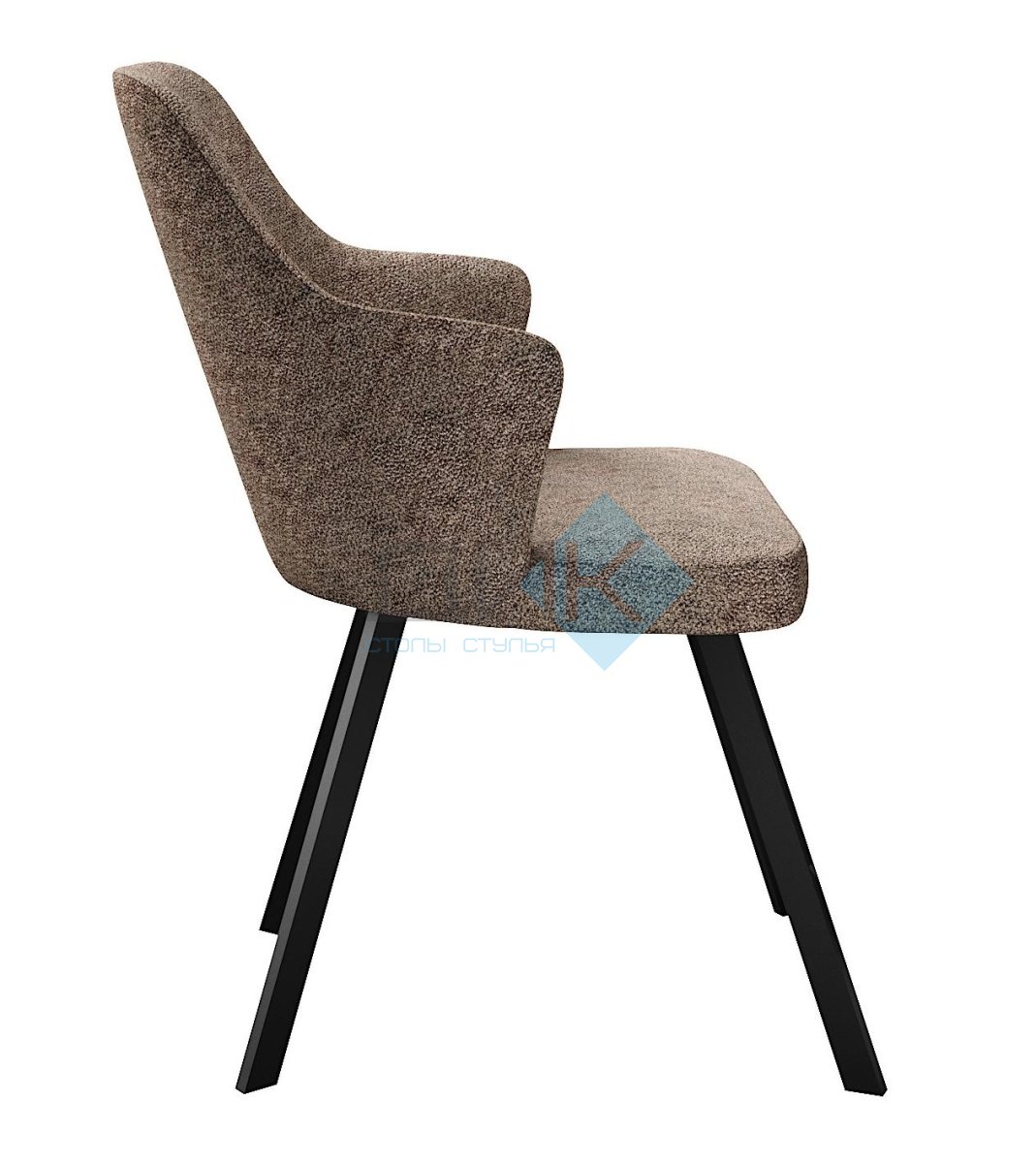 Стул DikLine 235 поворотный, NS05 CAPPUCCINO, ножки черные