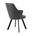 Стул DikLine 235 поворотный, NS13 GRAPHITE, ножки черные