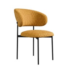 Стул DikLine 201 NS Gold горчица, ножки черные