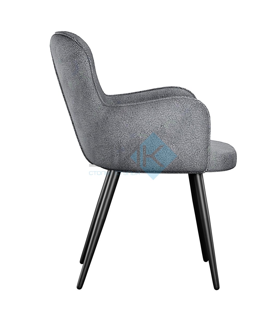 Стул DikLine 503 поворотный SB6 св.сер, ножки черные