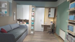 Молодежная Rimini белая Образец в ТЦ Комод