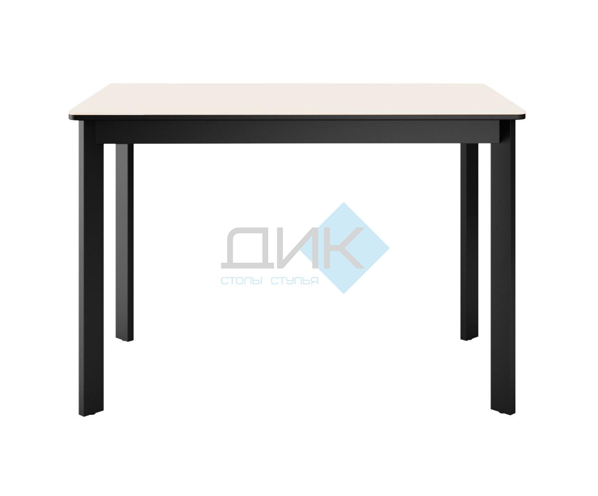 Стол DikLine LK110 Керамика Krater Perla (бежевый матовый) /подстолье черное/опоры черные