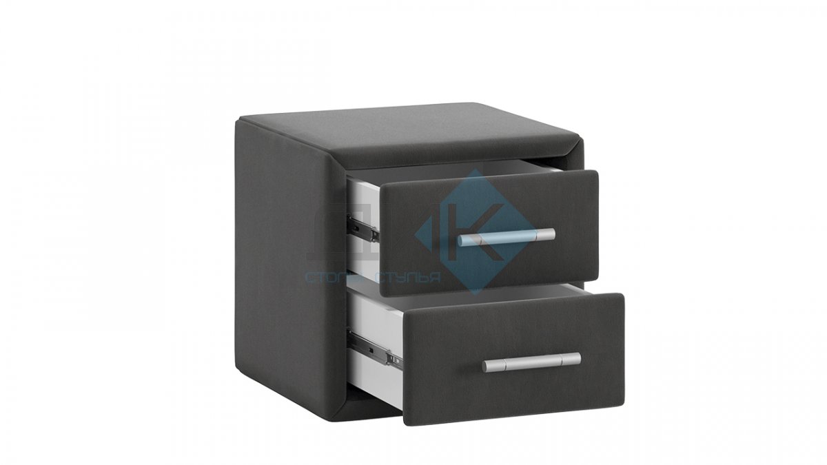 Элис тумба (велюр графит)