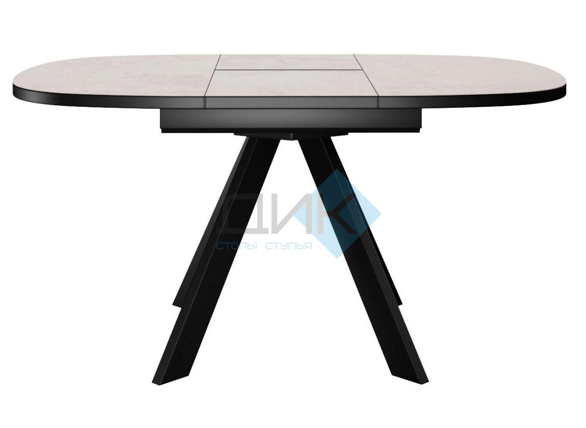 Стол DikLine B110 Хромикс белый/опоры черные