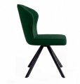 Стул DikLine 238 поворотный BL10 зеленый, ножки черные