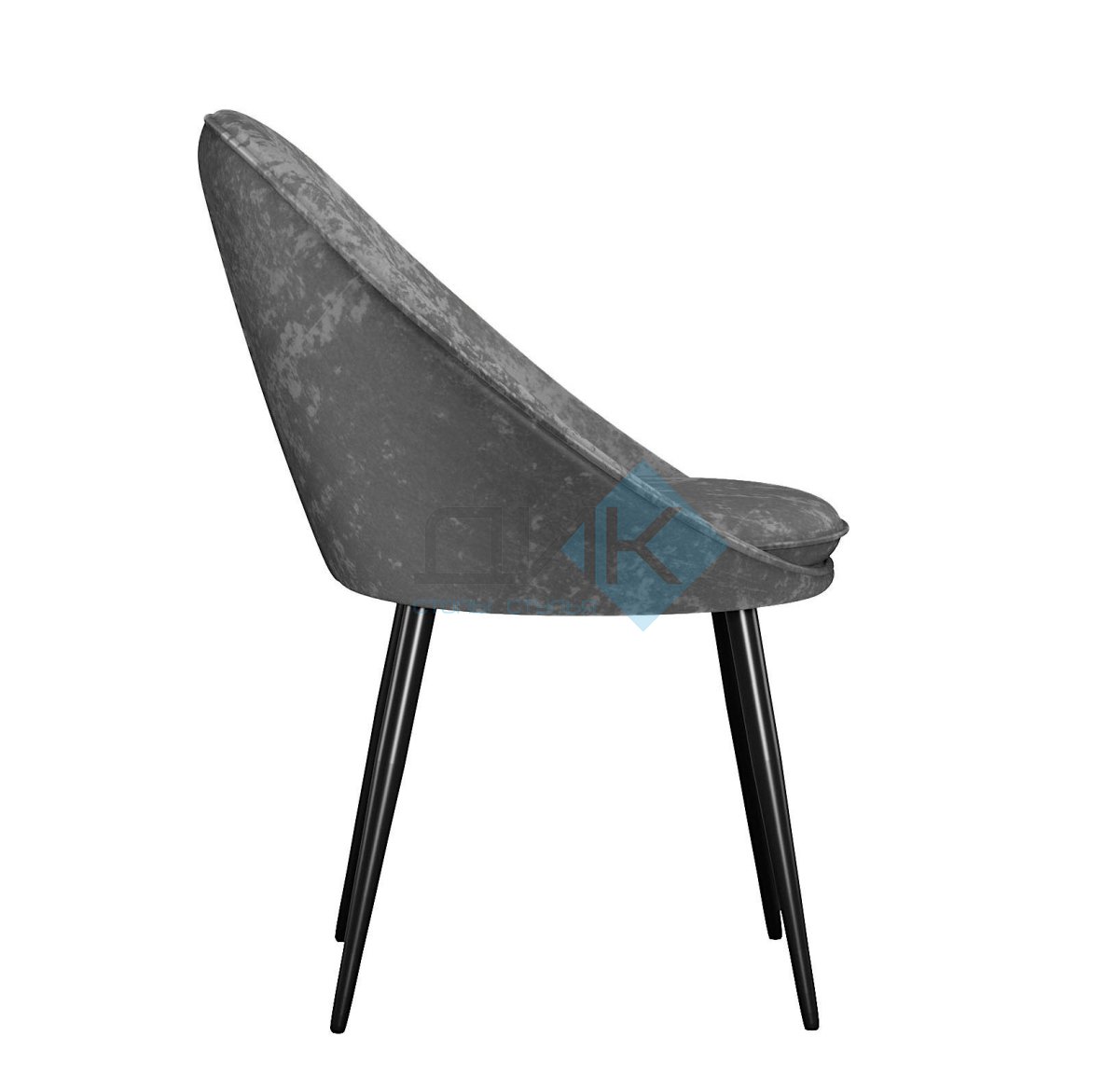 Стул DikLine 234 поворотный, M14 серый, ножки черные