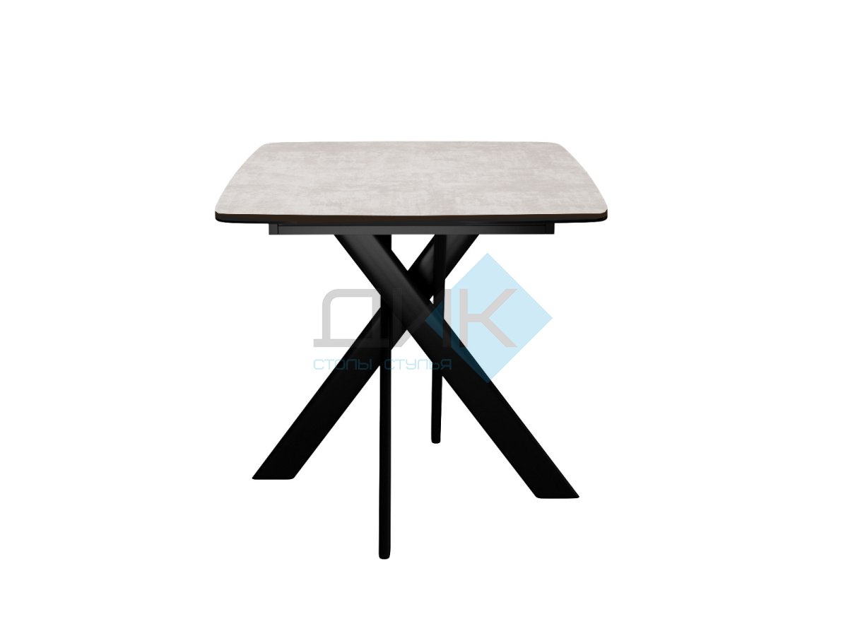 Стол DikLine DB110 Хромикс белый/опоры черные