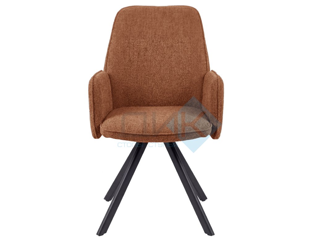 Стул DikLine 293 поворотный BL07 терракотовый, ножки черные