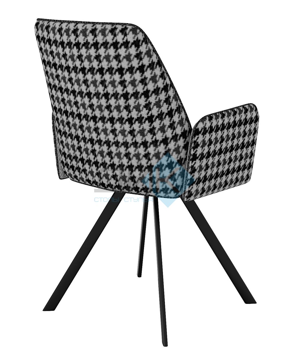 Стул DikLine 293 поворотный SB5/A3 серый, ножки черные