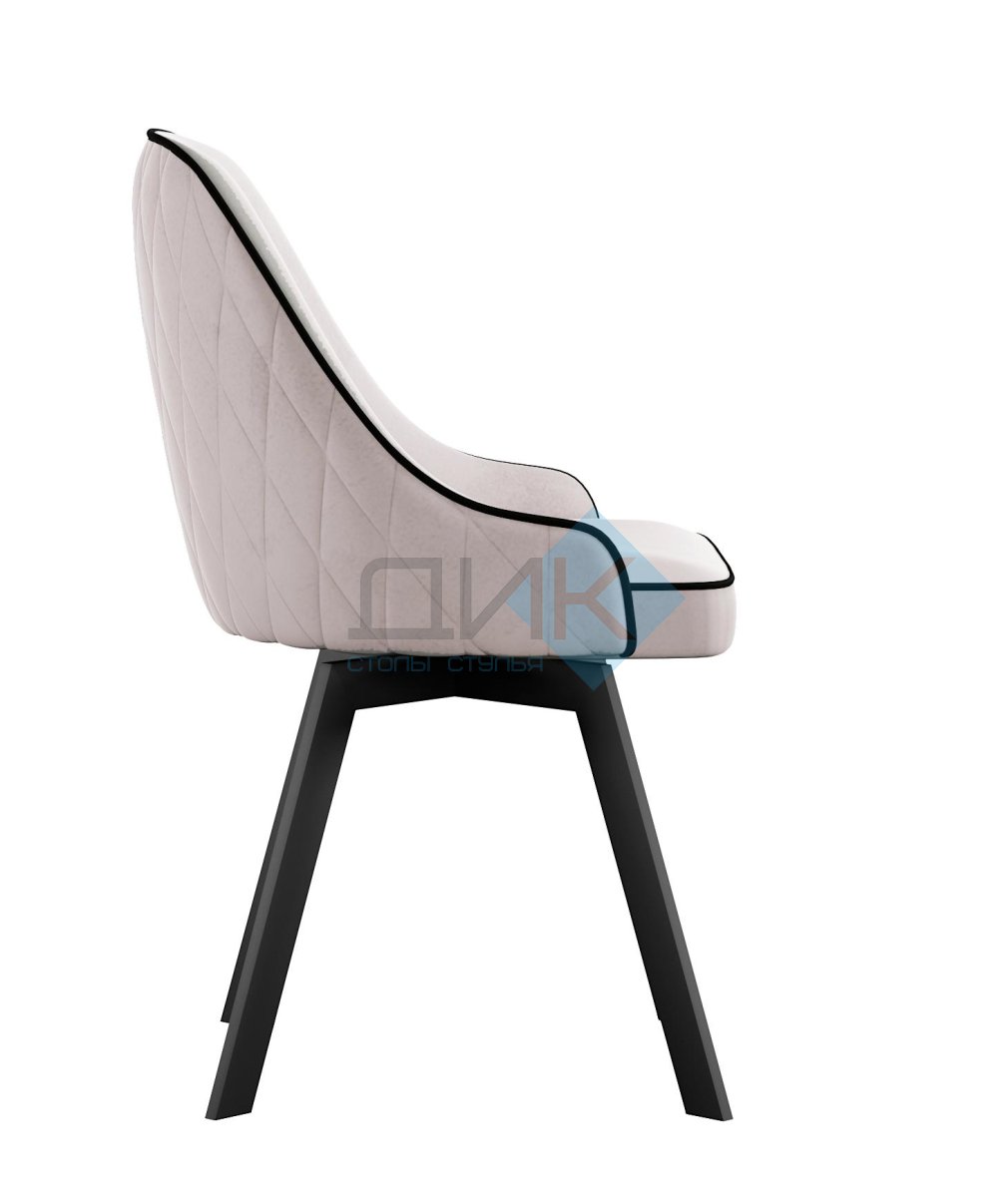 Стул DikLine 266M поворотный, E52 бежевый, ножки черные