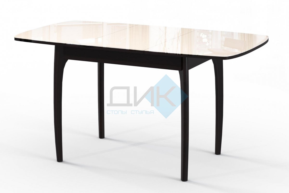 Стол DikLine M15 венге/стекло бежевое optiwhite