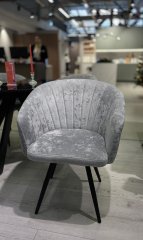 Стул DikLine 441 M13 светло-серый, ножки черные Образец в салоне ТЦ Румер