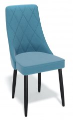 Стул Kenner 157 KV бирюзовый 52, ножки DikLine 205 черные