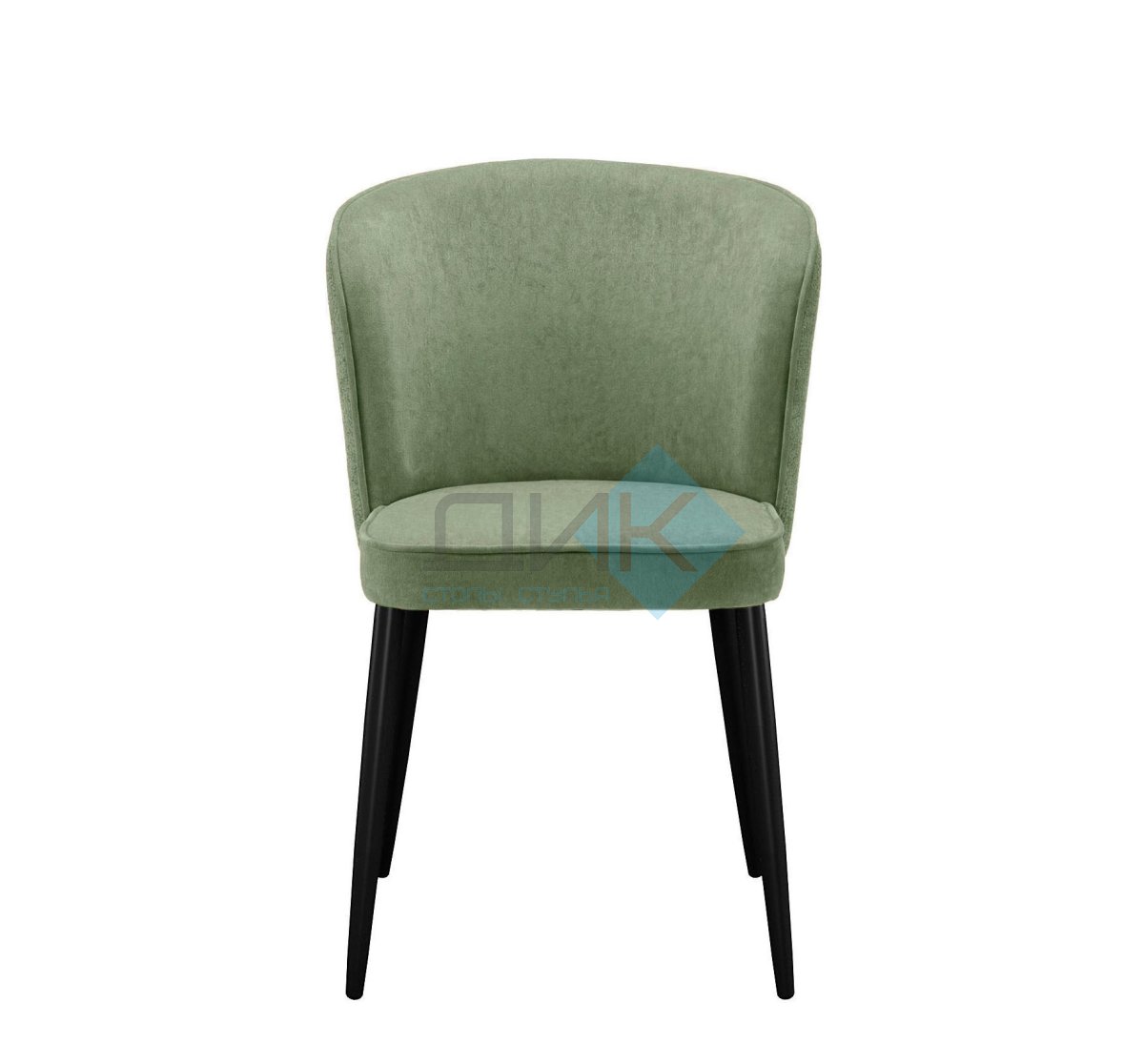 Стул DikLine 347 P10/L08 зеленый, ножки черные