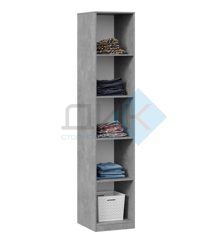 Хилтон шкаф для белья  (ателье светлый/белый матовый)