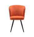 Стул DikLine 348 поворотный P09/L05 терракотовый, ножки черные