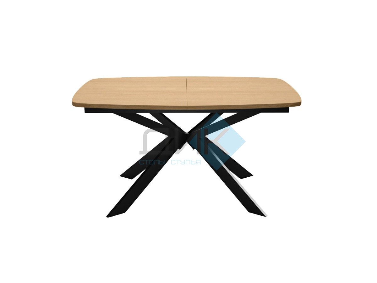 Стол DikLine B140 Дуб Каселла натуральный/опоры черные