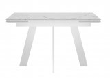 Стол DikLine SKM120 Керамика Белый мрамор/подстолье белое/опоры белые (2 уп.)