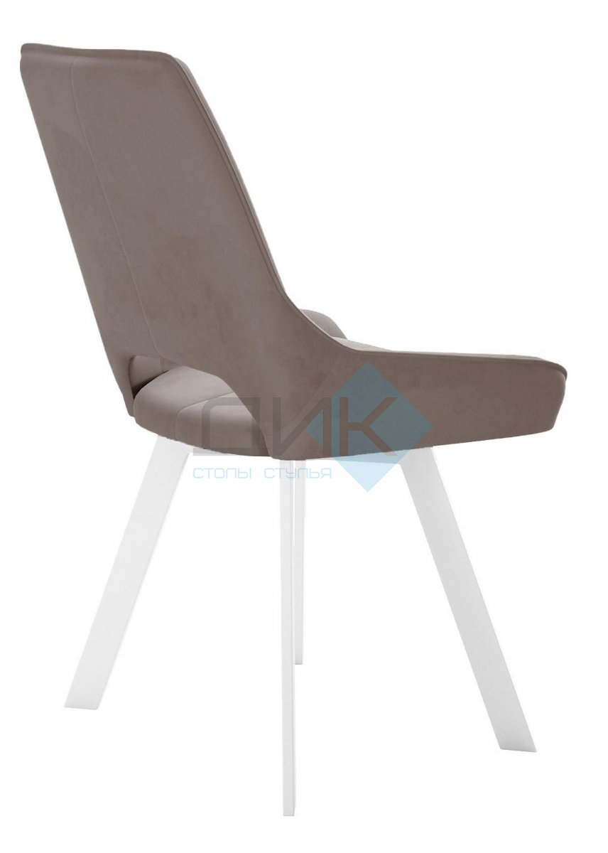 Стул DikLine 268 Z48 капучино, ножки белые