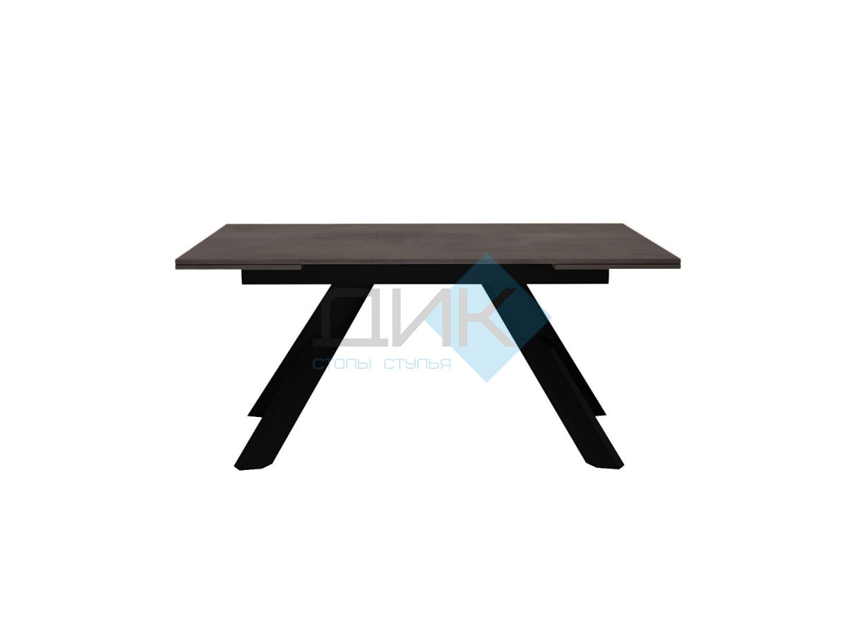 Стол DikLine DX140 Хромикс бронза/опоры черные (2 уп.)