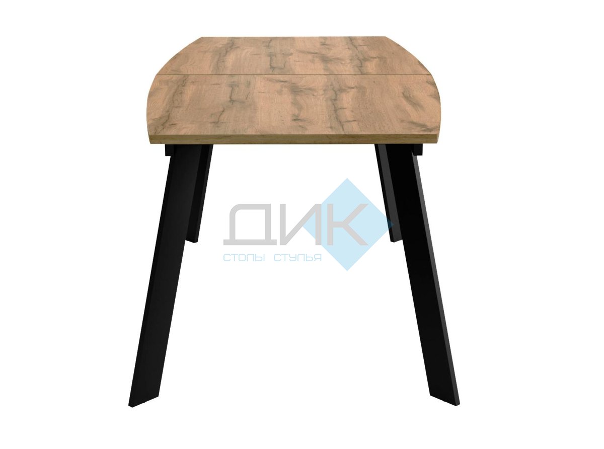 Стол DikLine XL160 Дуб галифакс /опоры черные