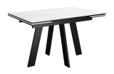 Стол DikLine SKM110 Керамика Mono white (белый матовый)/подстолье черное