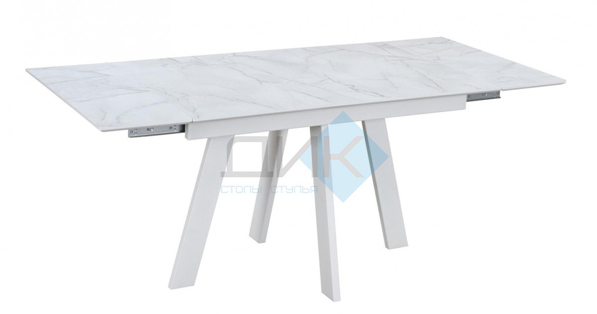 Стол обеденный WINGS Жемчужный Перито/Белый, Белый