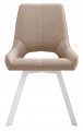 Стул DikLine 268 Z128 бежевый, ножки белые