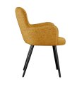 Стул DikLine 503 поворотный NS Gold горчица, ножки черные
