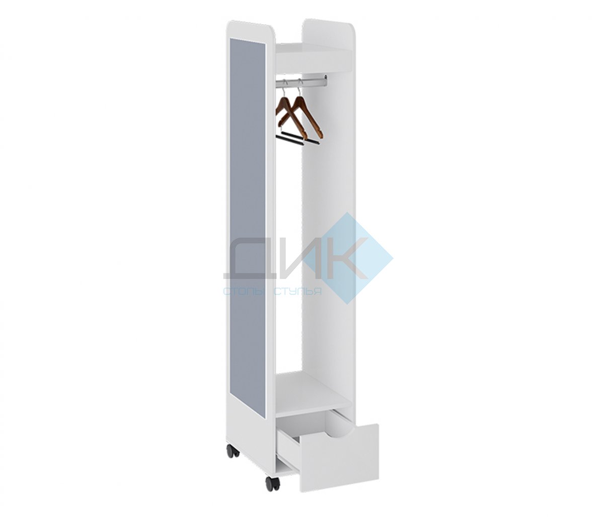 Лайт вешалка комбинированная белый глянец