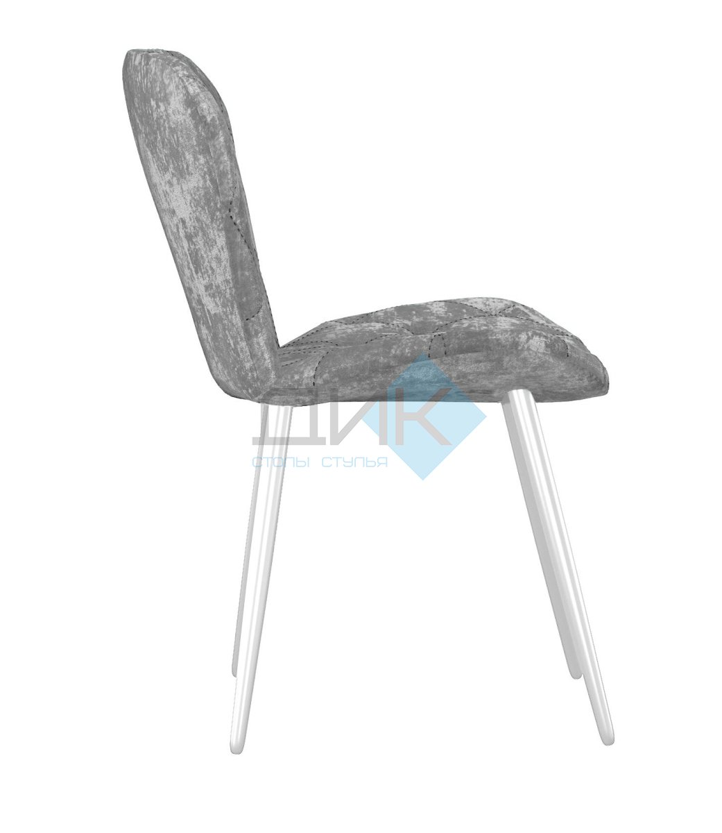 Стул DikLine 303 M13 светло-серый, ножки белые