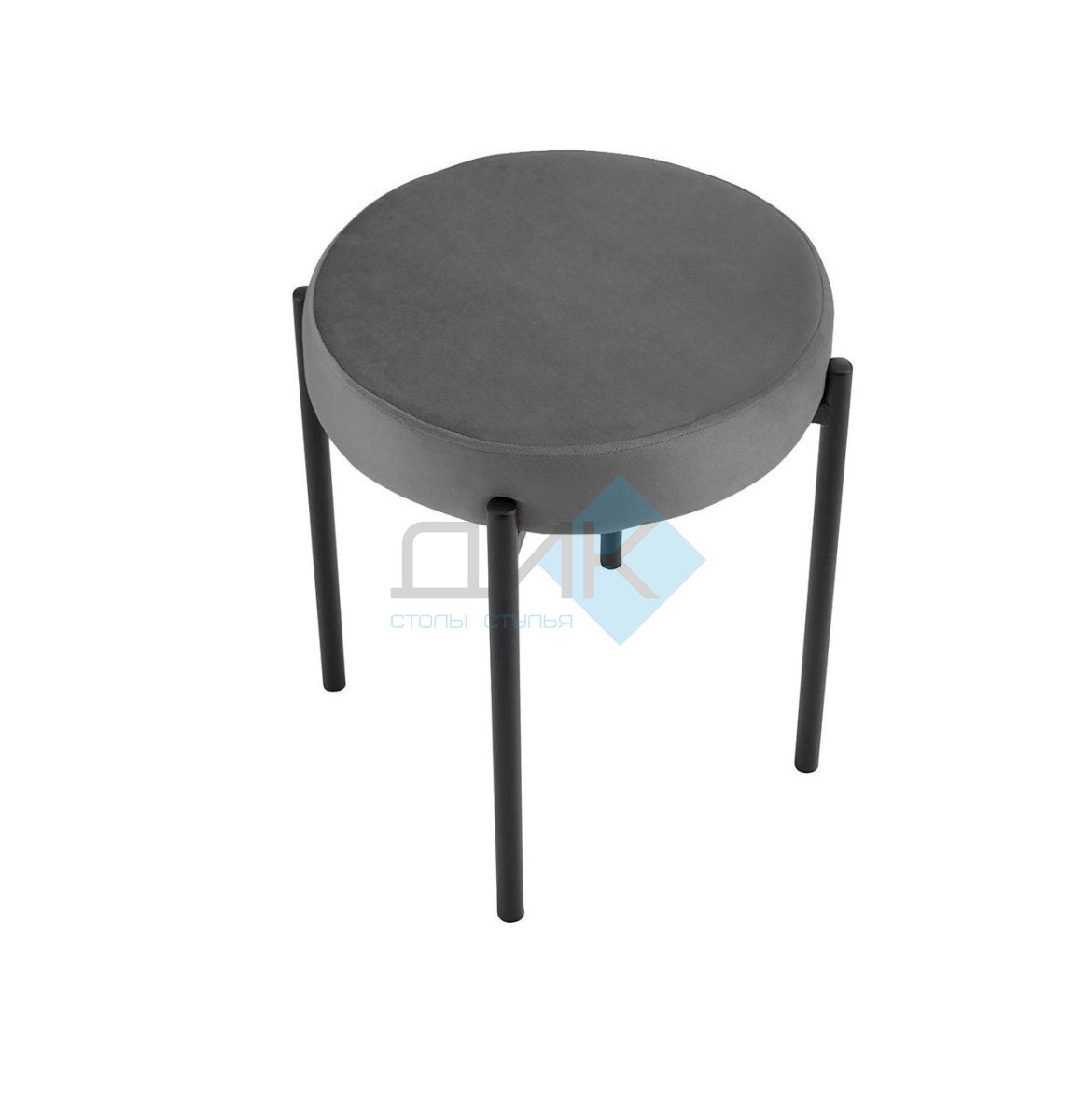 Табурет M DikLine, B28 ANTRACITE, ножки черные