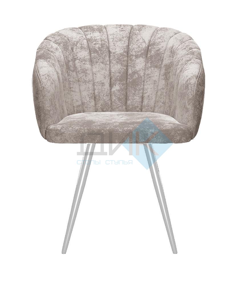 Стул DikLine 442 поворотный, M02 бежевый, ножки белые