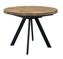 Стол DikLine RD100 Дуб Галифакс/опоры черные