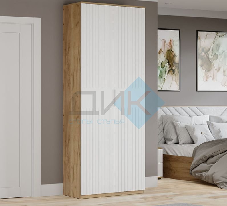 Хилтон Шкаф комбинированный с 2 дверями исп. 2 (Дуб Крафт золотой/графит матовый)