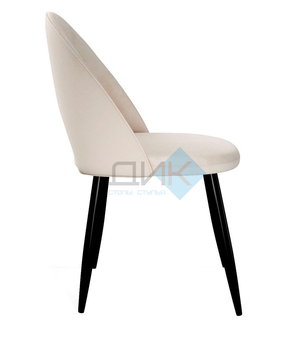 Стул DikLine 283 поворотный C103 крем, ножки черные