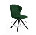 Стул DikLine 238 поворотный BL10 зеленый, ножки черные