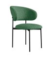 Стул DikLine 201 NS Pine зеленый, ножки черные