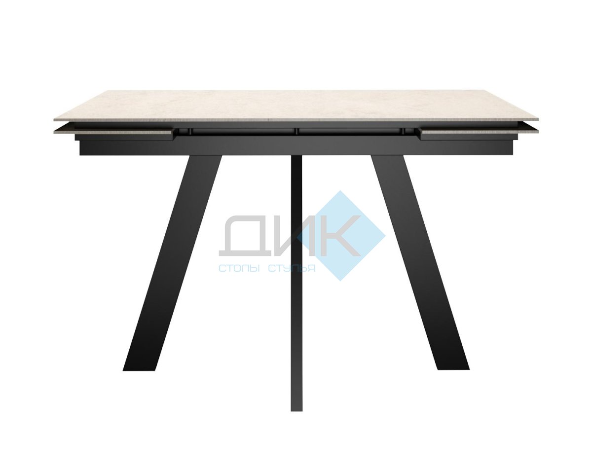 Стол DikLine DM110M Хромикс белый/опоры черные