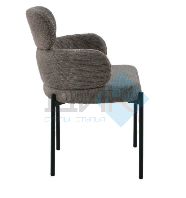 Стул DikLine 1311 т.к Темно-бежевая UF925-3, опоры черные