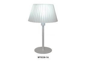 Лампа настольная МТ 8336-1А  (D30 выс50) white paint белая ножка, абажур керамика матовый белый