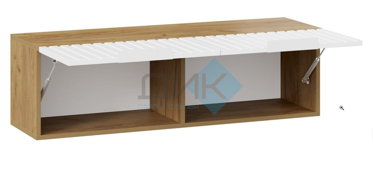 Хилтон шкаф навесной 1100 (дуб крафт золотой/белый матовый)