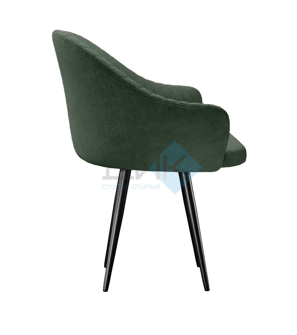 Стул DikLine 439М поворотный, T14 зеленый, ножки черные