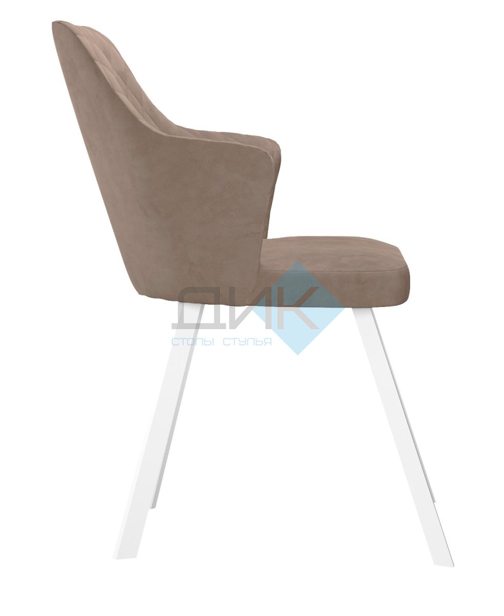 Стул DikLine 345 K4 капучино, ножки белые