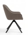 Стул DikLine 254 поворотный, BL05 капучино, ножки черные
