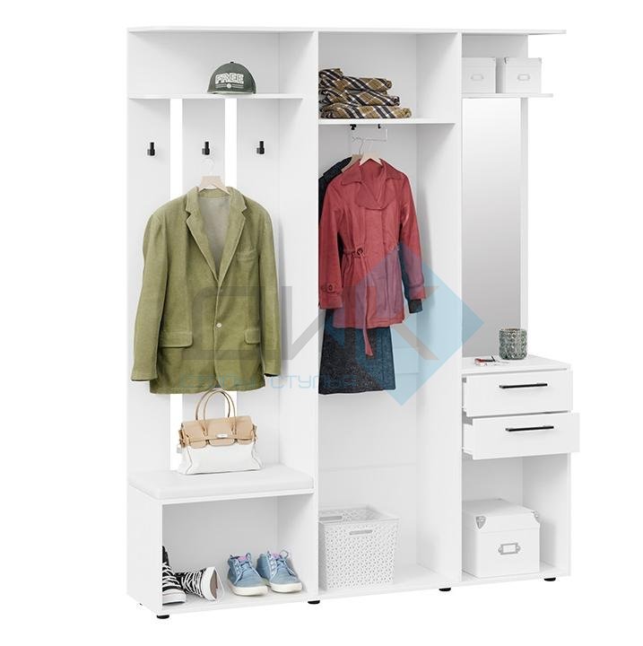 Витра тип 2 прихожая (белый ясень)